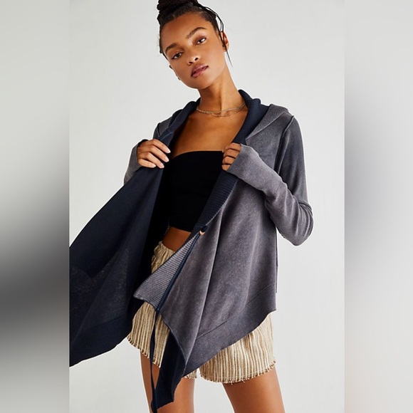 Free People Sweaters - 21. NWT Free People Tyler Drape Moto Cardigan